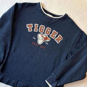 🐯 Vintage Disneyland Tigger "The Only One" Varsity Crewneck M Collegiate